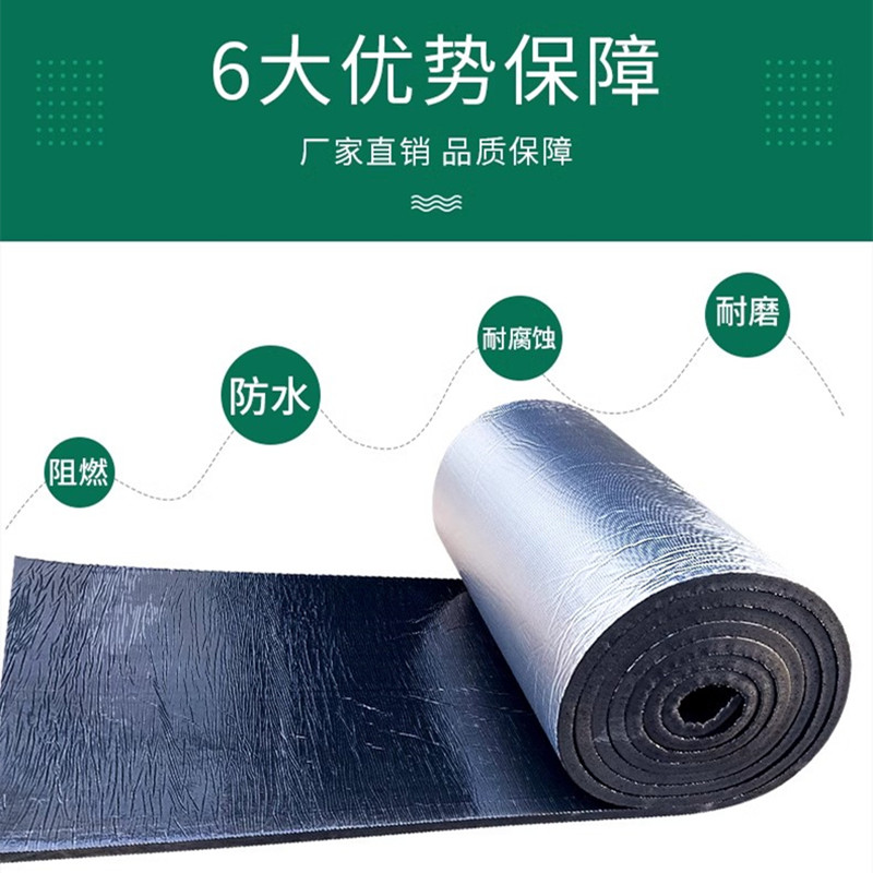 迅迈 20mm厚+背胶+压花铝箔[一件5m²]隔音棉 墙体下水管吸音棉 消音超强墙贴卫生间ktv汽车自粘墙壁高清大图