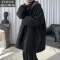 SUNTEK毛呢大衣男秋冬韩版潮流宽松加厚呢子外套慵懒风潮牌帅气休闲风衣风衣