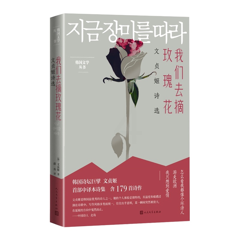 [正版]我们去摘玫瑰花文贞姬诗选文贞姬诗人现代文学奖素月诗歌奖郑芝溶文学奖木月文学奖陆史诗歌文学奖 薛舟韩国文学翻译奖高清大图