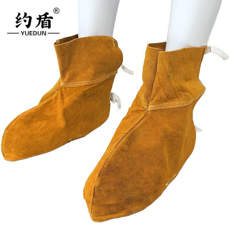 约盾 牛皮护脚罩电焊鞋盖 YD8905/双高清大图