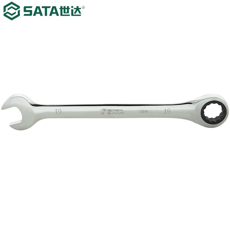 世达(SATA)全抛光两用棘轮快扳手19mm 43212高清大图
