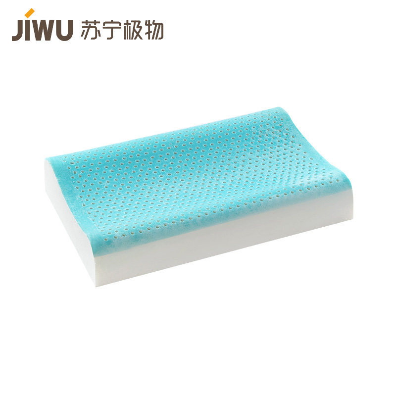 苏宁极物 泰国天然乳胶枕凝胶枕护颈椎助睡眠清凉无压乳胶枕夏季枕头成人枕青少年枕头