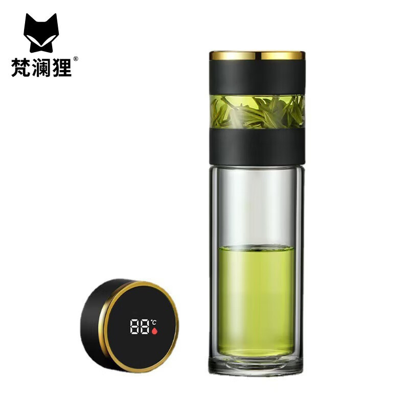 梵澜狸智能显温玻璃茶杯GL4 个高清大图
