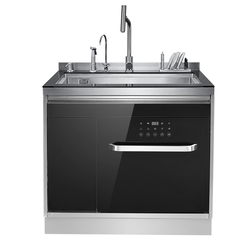 欧尼尔ounierlpx606集成水槽洗碗机一体机一体柜视频