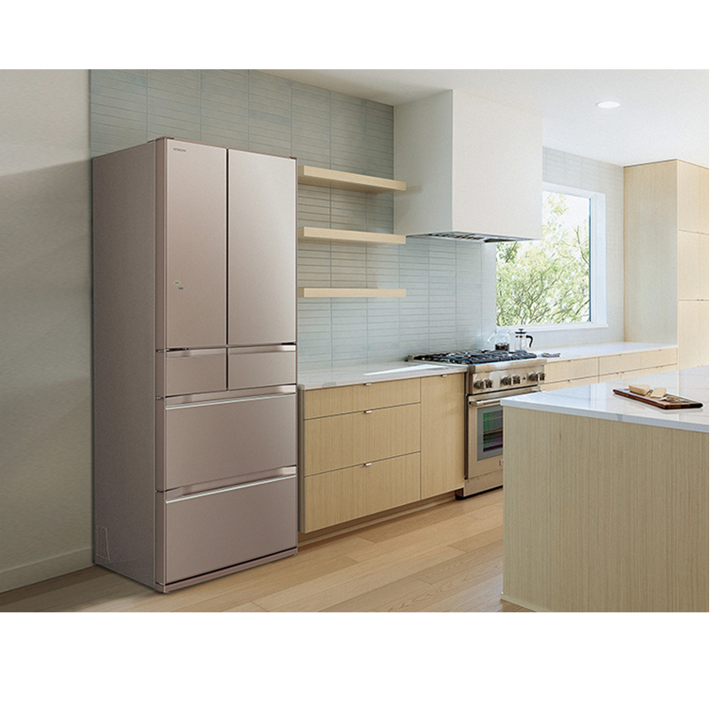 日立(hitachi)r-kw500nc 日本原装进口电冰箱488升真空保鲜 自动制冰