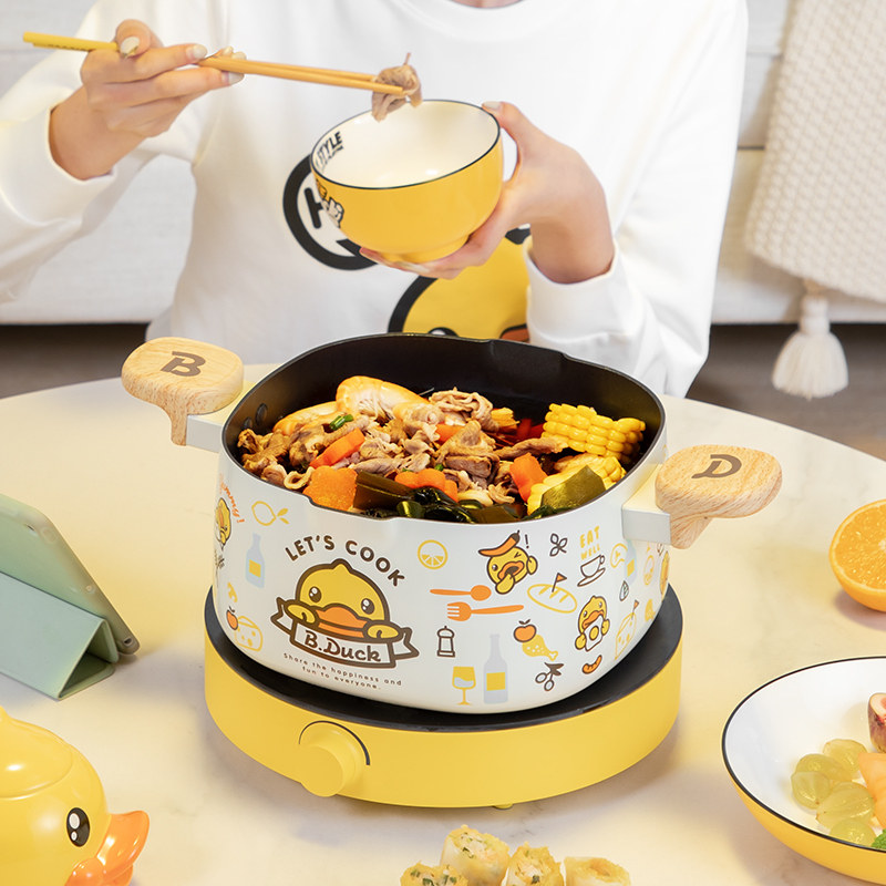 炊大皇(COOKER KING) 小黄鸭 联名汤锅 TG22XHY高清大图