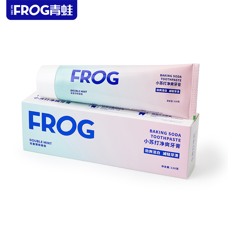青蛙小苏打劲爽牙膏 GH930 120g *2支 GH930*2高清大图
