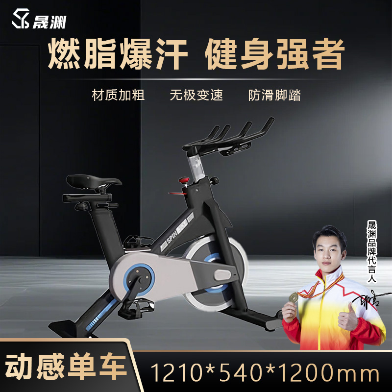 晟渊 动感单车YP0234小型家用款家用健身器材健身房专用运动高清大图