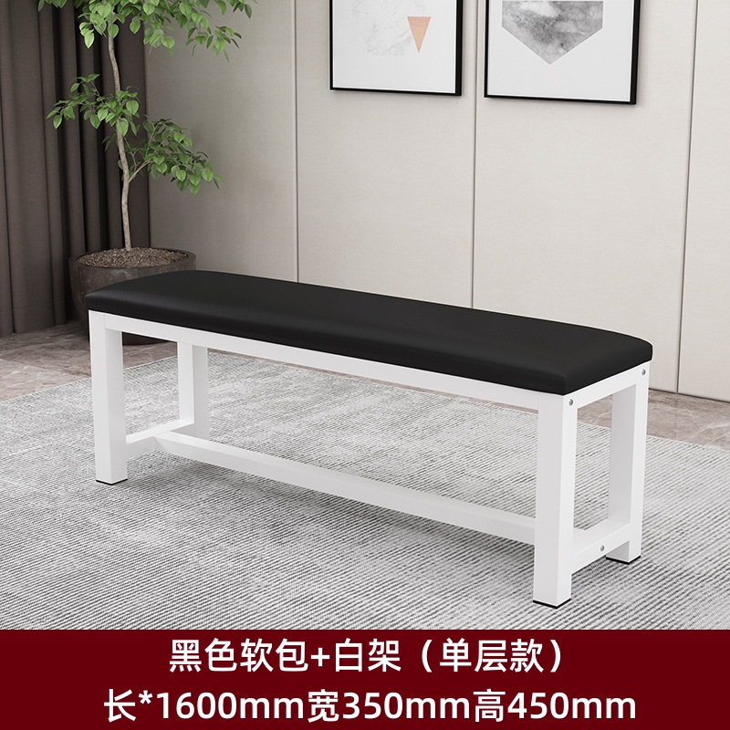 锦北 软包长条凳换鞋凳健身房休息凳浴室凳洗澡凳床尾凳 1.6米单层高清大图