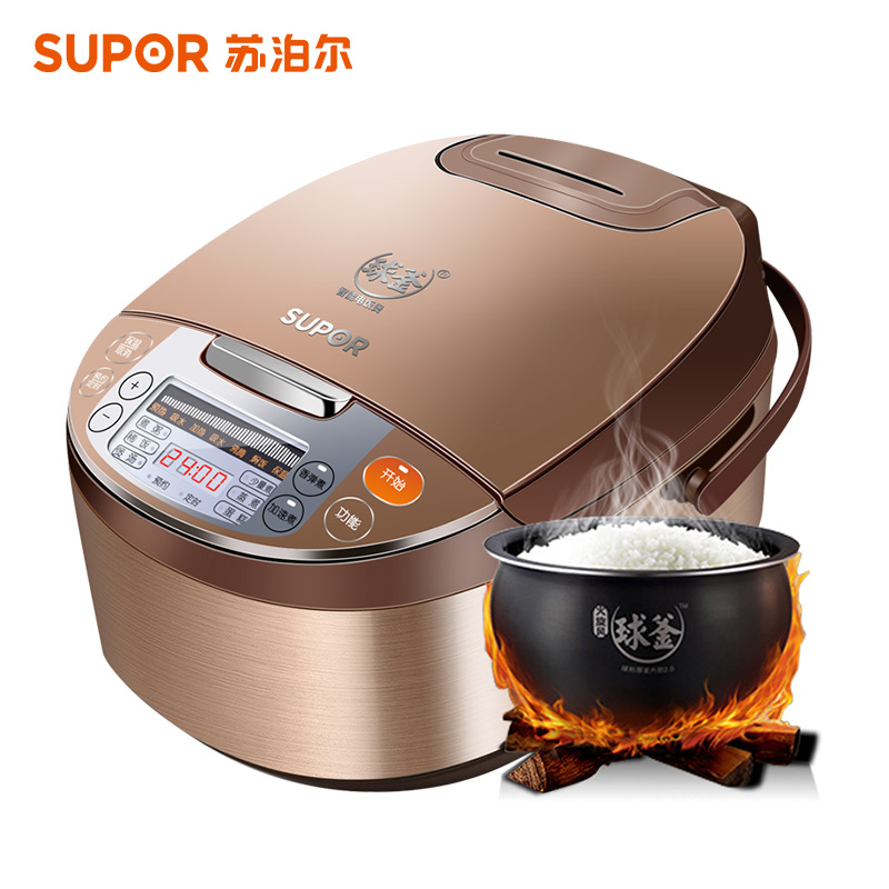 苏泊尔（SUPOR）球釜电饭煲 CFXB40FC7033-75 4L/升 多功能电饭锅 不粘球釜内胆预约功能立体式加热高清大图