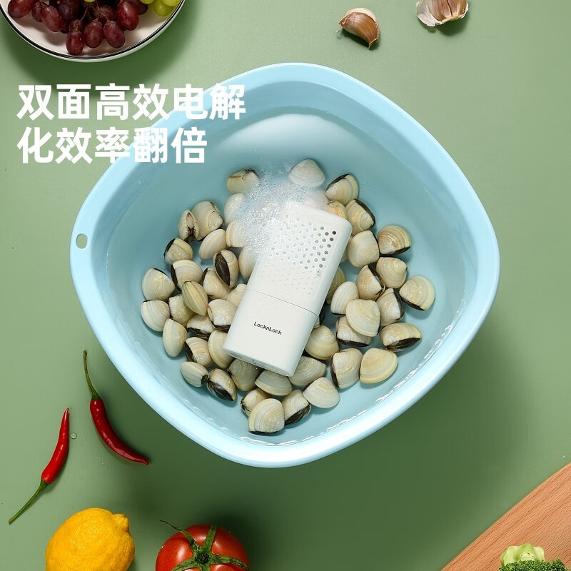 乐扣乐扣 果蔬净化器食材清洗机家用杀菌除农残便携果蔬净化机 EJW3215WHT高清大图