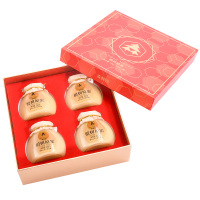 森蜂园椴树结晶蜜礼盒 350gx4 冲饮 天然椴树蜜滋补蜂蜜农家自产土取蜂巢蜜蜂