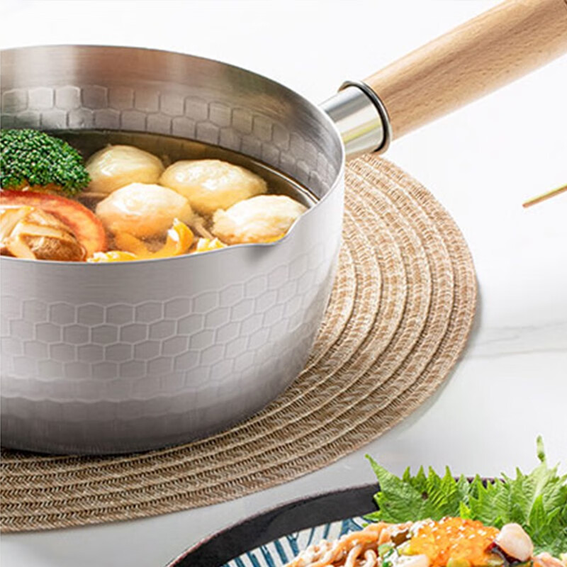 爱仕达(ASD) NS18B2TG不锈钢雪平锅 奶锅汤锅宝宝辅食锅一锅多用18CM高清大图