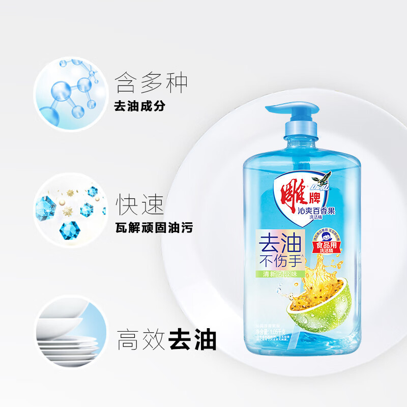 雕牌 沁爽百香果洗洁精-1.05kg高清大图
