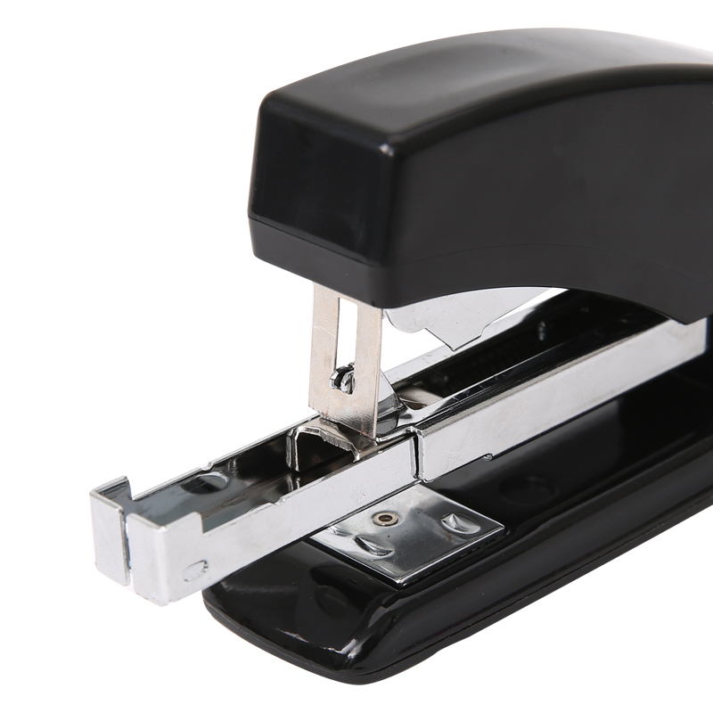 晨光mgabs91640省力型订书机黑色单位个12号订书器金属拉杆订书器装订