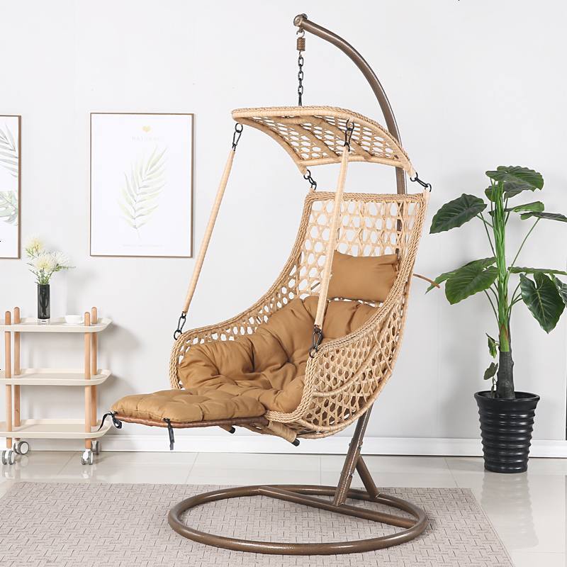 吊篮藤椅单人吊椅室内欧式家用室内懒人秋千鸟巢阳台网红吊椅ins