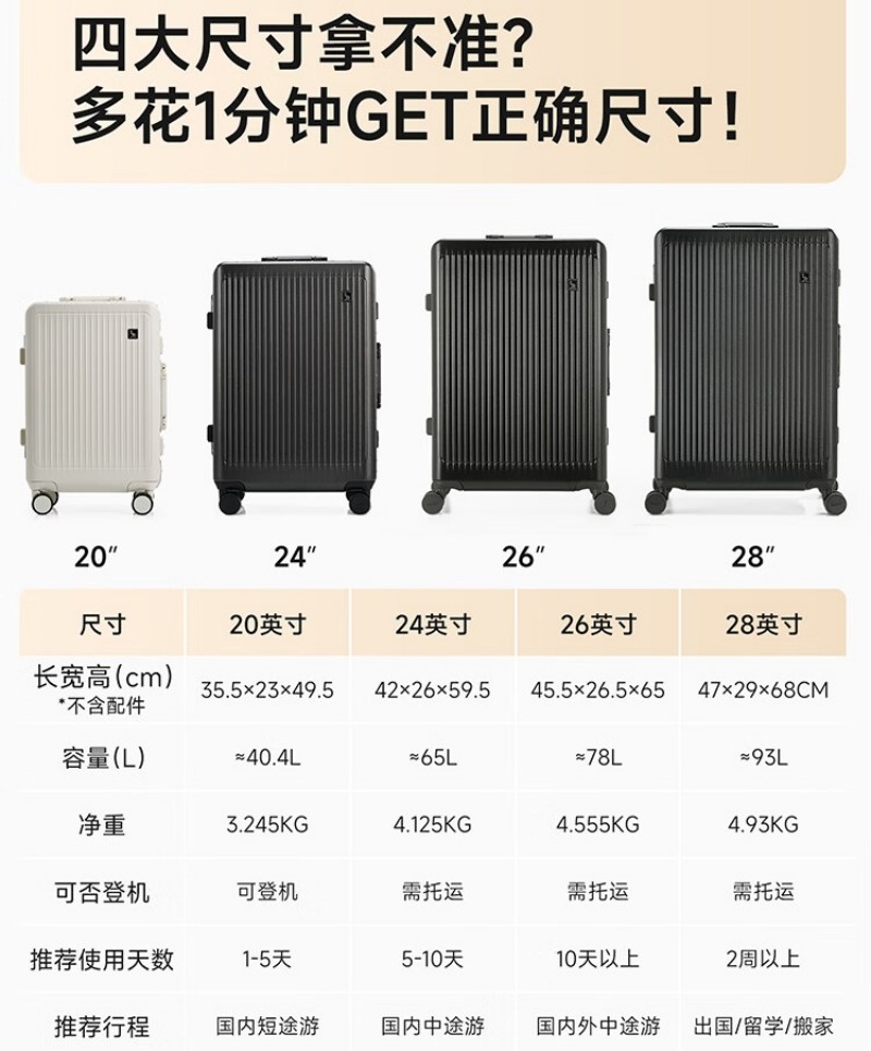 爱华仕 拉杆箱40.4L墨绿色OCX6672A-20/个高清大图