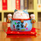 陶瓷猫摆件小号陶瓷存钱储蓄罐家居创意店铺开业礼品生日 三维工匠 4.5寸财运亨通(橙色)猫