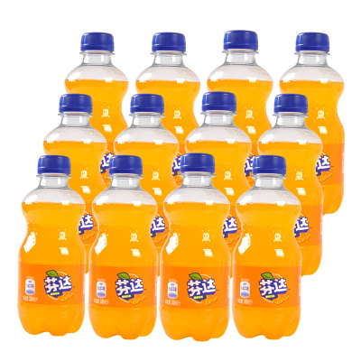 芬达橙味碳酸饮料汽水饮品PET300ml*12瓶可口可乐出品迷你瓶装小瓶分享装