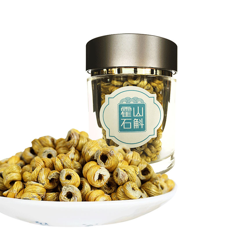 [徽元]霍山石斛 铁皮石斛枫斗驯化种 新鲜石斛加工 家庭量贩装 净含量50g罐装 加送5g 产地保证 日常滋补 苏宁自营