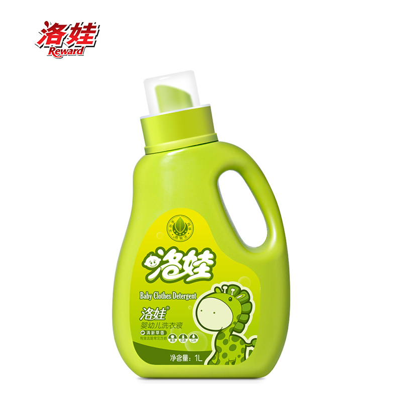 洛娃(Reward)母婴幼儿童洗衣液1L*12瓶整箱装天然草香