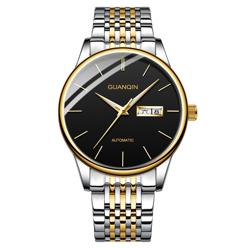 冠琴新款手表男机械表全自动防水镂空男士手表简约夜光商务腕表