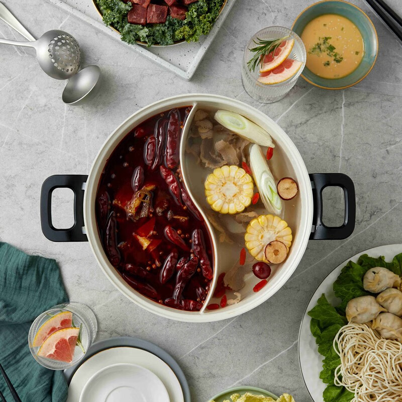 摩飞智能多功能电火锅高颜值时尚便携家用火锅小巧精致加热均匀高清大图