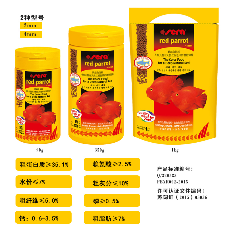 鹦鹉鱼饲料增红增色红血鹦鹉专用鱼食正品地图元宝财神鱼食高清大图