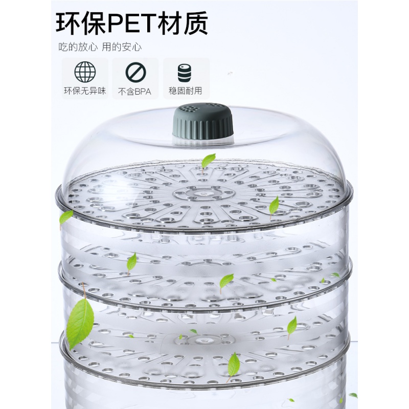 保温菜罩家用厨房剩菜饭罩子饭菜食物防尘罩大号透明餐桌盖菜 敬平 单个装[保温盖]高清大图