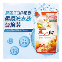 狮王(LION) TOP香氛柔顺洗衣液 替换装 720克 花果香型