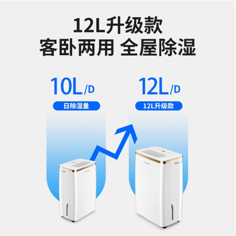 多乐信(DOROSIN) 除湿机 12升/天 家用抽湿机卧室客厅干衣除湿器 ER-1201