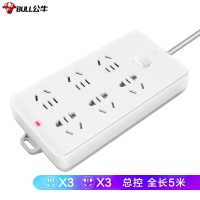 BULL公牛5米6孔插线板插座