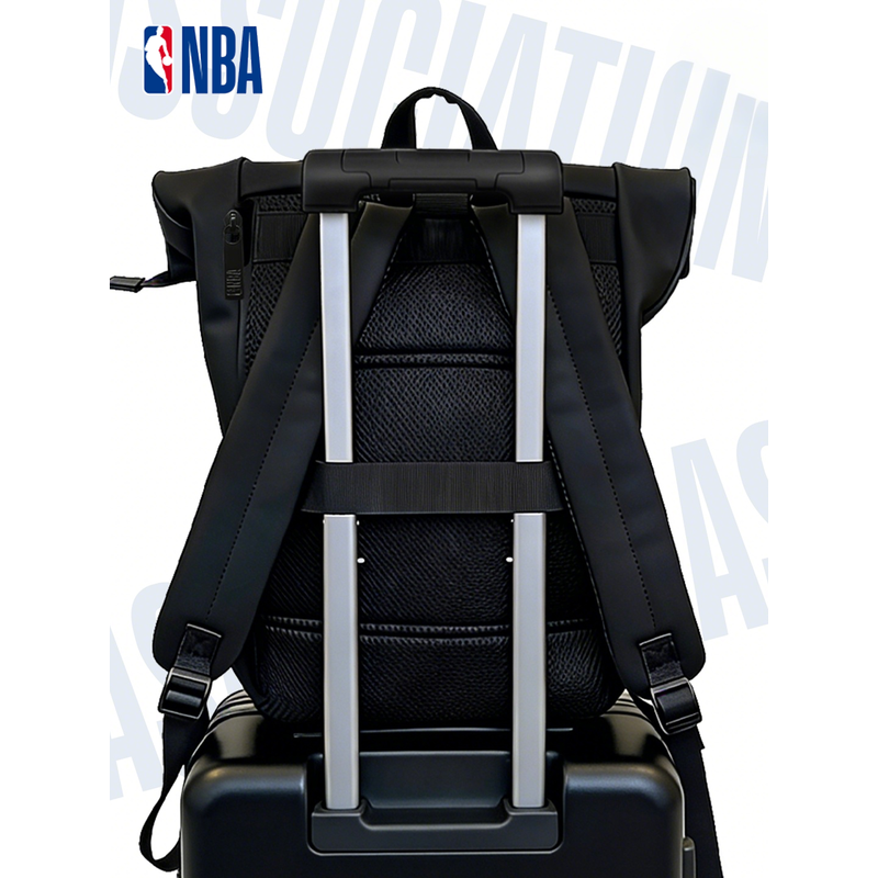 NBA 火箭队商务休闲双肩背包 黑色 NBA-SWXXSJBB-32高清大图