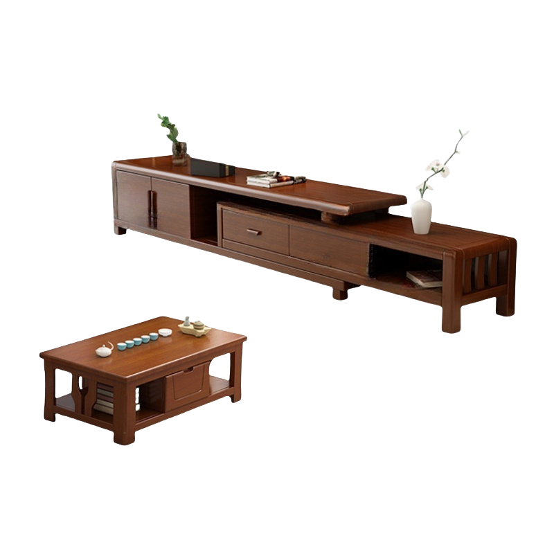 豫龙都 电视柜+茶几 A款 套高清大图