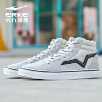 鸿星尔克（ERKE）板鞋女高帮运动鞋女鞋秋新款防滑时尚轻便鞋休闲鞋