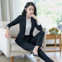Mr female/女先生女士套装 职业装套装女装2022新款时尚商务装白领工作服气质OL长袖西服面试正装制服工装