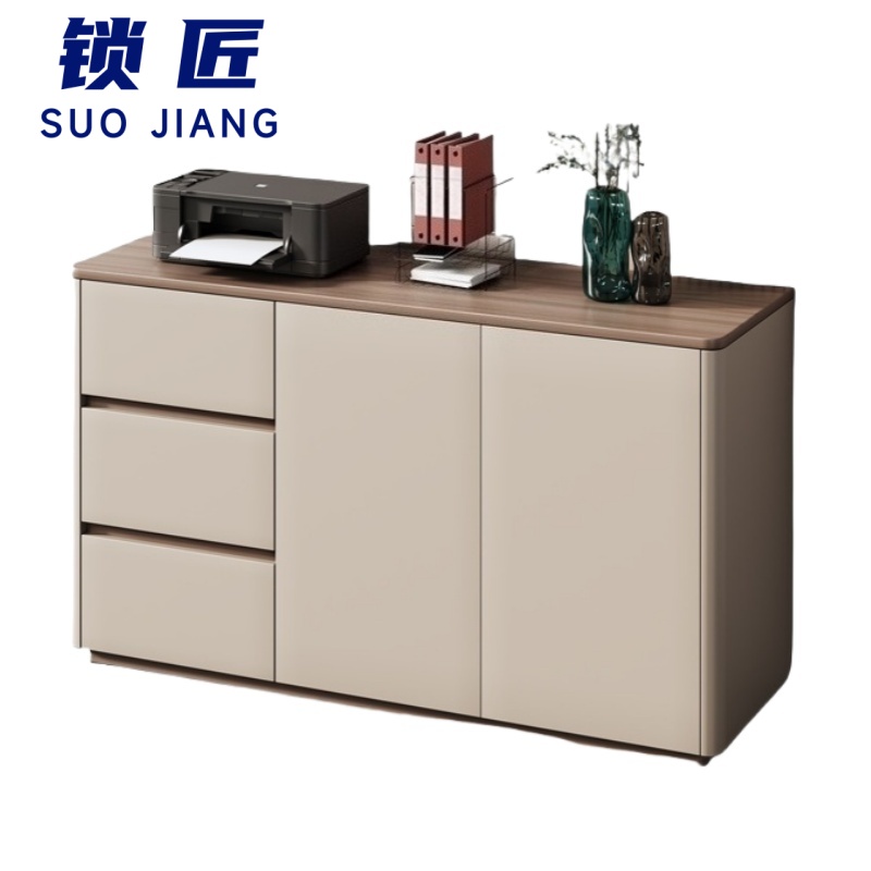锁匠 茶水柜两门三抽台高清大图