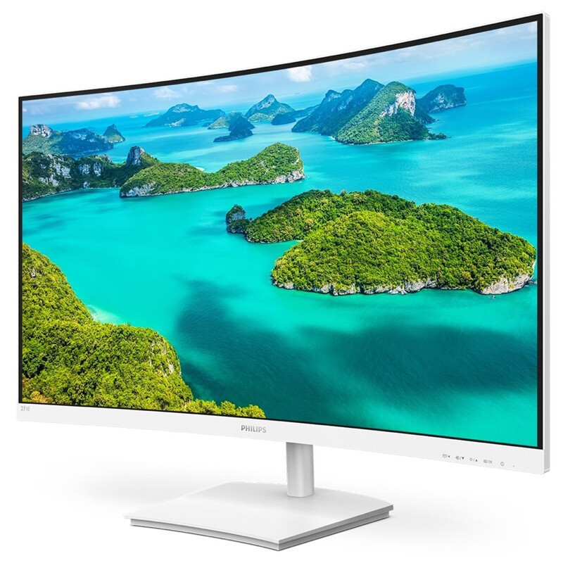 飞利浦philips271e1scw9327英寸1500r曲面电脑显示器75hzps4便携游戏