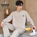 啄木鸟2025年新款男士家居服春秋季舒适纯棉长袖长裤冬夏天睡衣新