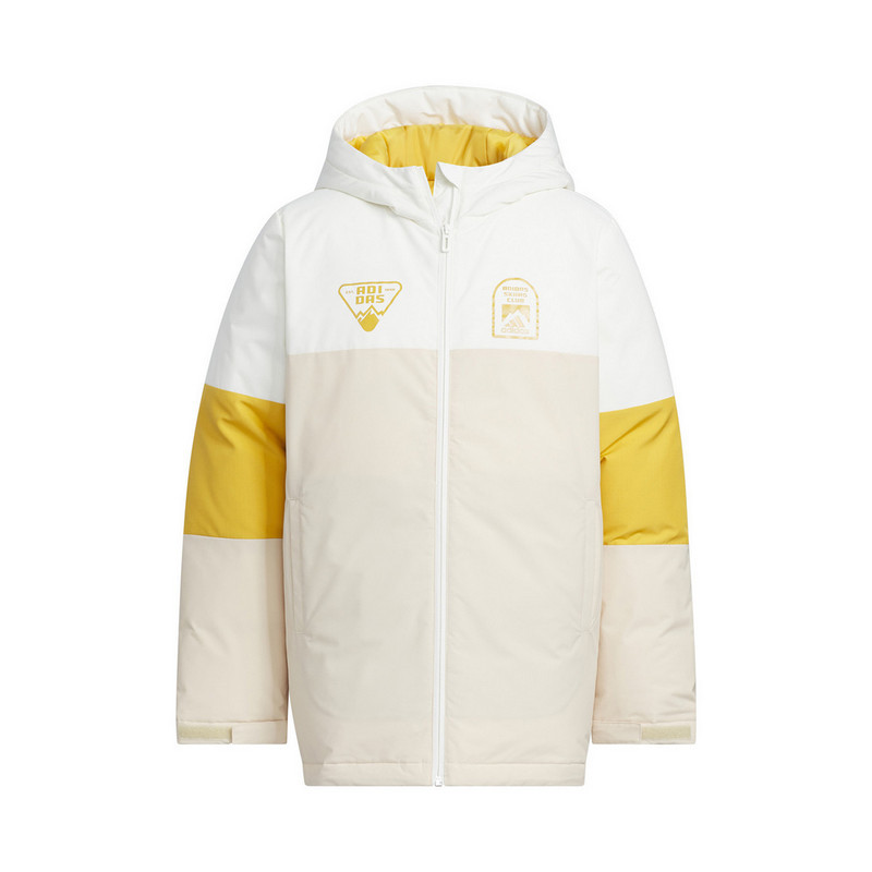 Adidas 阿迪达斯冬季新款连帽大童保暖运动羽绒服 IN5210