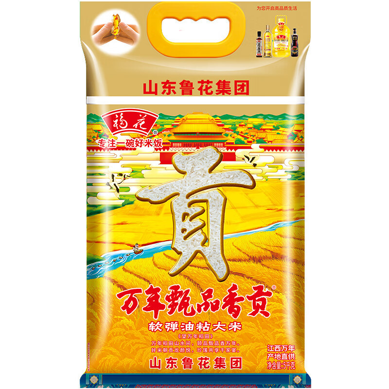 福花万年甄品香大米5KG 南方大米家庭长粒香米10斤