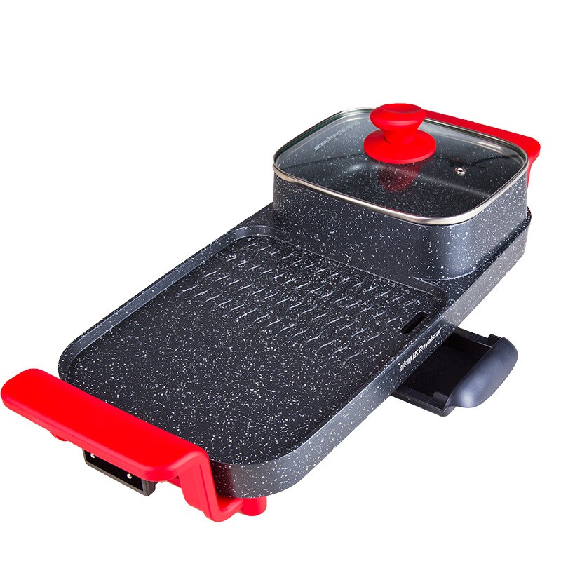 荣事达(Royalstar)麦饭石不粘涂层涮烤一体机RS-SK180B1