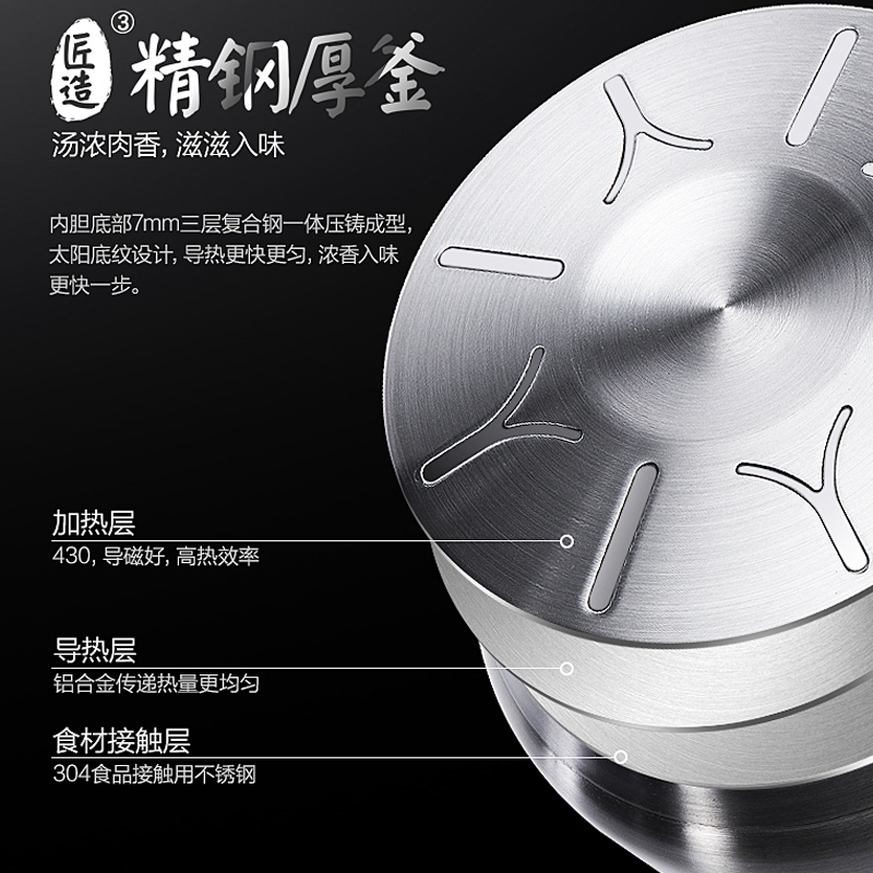 美的浓香IH电压力锅 MY-HT5077P