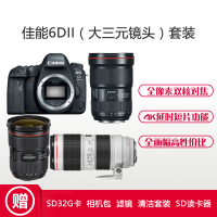 佳能(Canon) EOS 6D2(16-35+24-70+70-200) 数码单反相机 三镜头套装 约2620万像素
