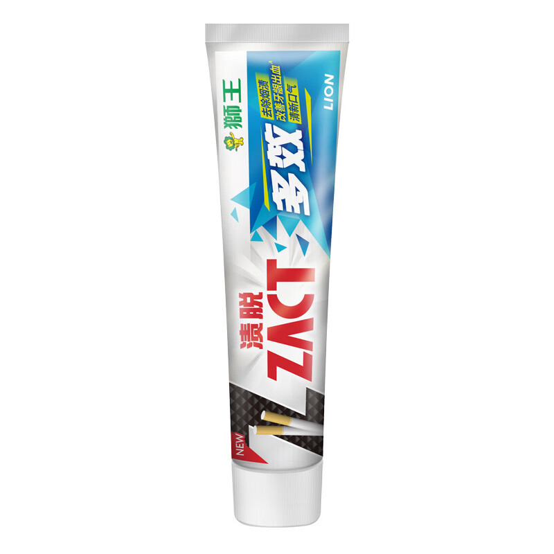 LION狮王ZACT渍脱多效牙膏去烟牙渍亮白清新口气去黄薄荷150g双支