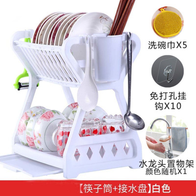 创意厨房置物架用品晾洗放沥水碗架碗柜碗碟碗筷盘收纳盒餐具架收纳柜 三维工匠高清大图