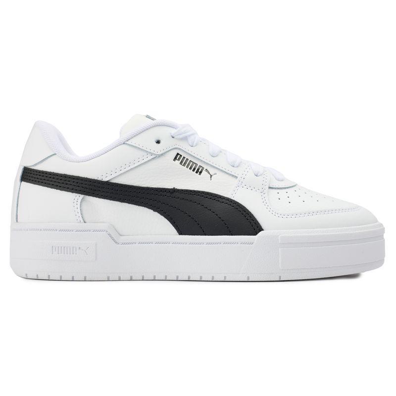 彪马(Puma)儿童休闲运动鞋皮质缓震系带经典板鞋户外百搭小白鞋