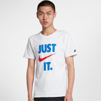 NIKE耐克短袖男2021夏季新款JUST DO IT圆领满分T恤AQ5195-100