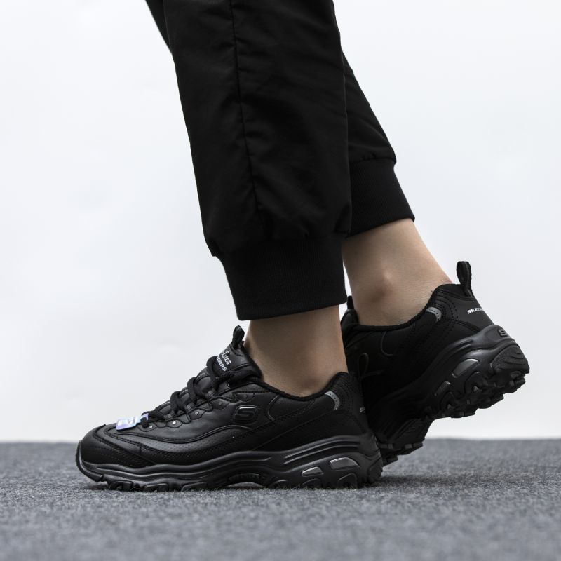 Skechers/斯凯奇女鞋新款复古厚底熊猫鞋轻质缓震运动休闲鞋11931-BBK ZP高清大图