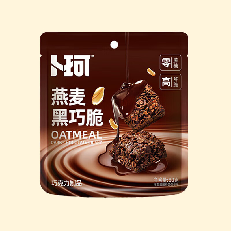 卜珂燕麦巧克力脆80g×6袋(单位:件)H
